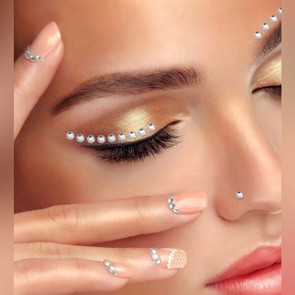 Face Gem Eye Body Jewels Crystal Self-Adhesive Rhinestone - Picture 2 of 6